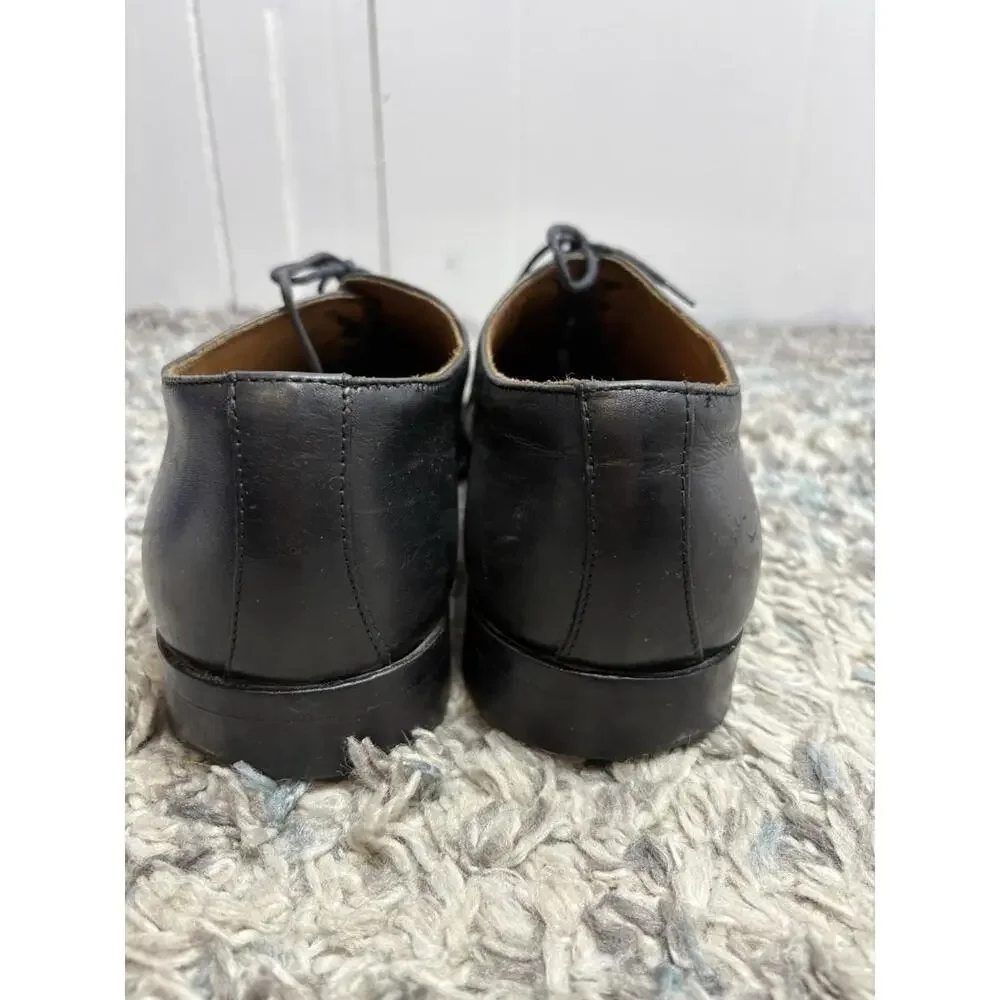 Claudio De Lorena Shoes Mens 11 Handmade In Brazil Black Leather Office Business